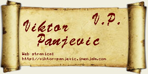 Viktor Panjević vizit kartica